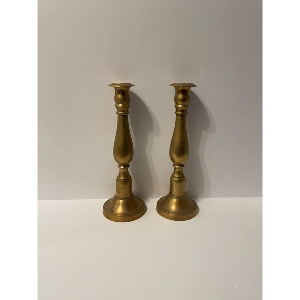 Brass candlesticks